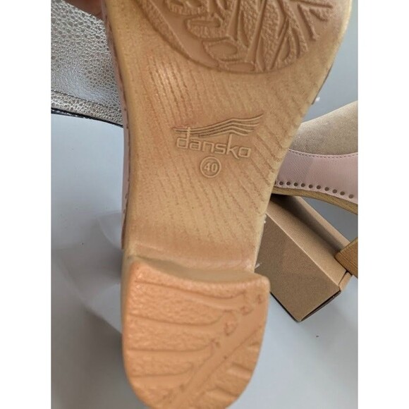 Dansko Taytum Milled Nubuck Heeled Sandals Blush Size EU40/US 9.5 - Picture 8 of 10